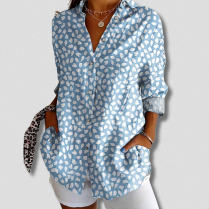 Chemise à Boutons Florale à Manches Longues Tatiana