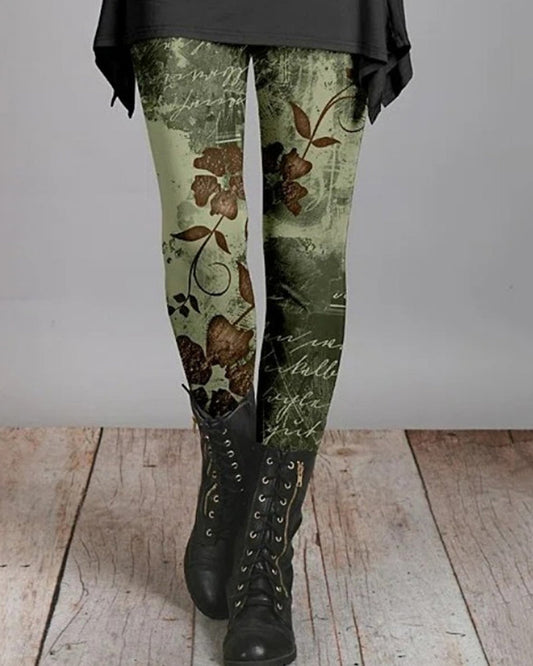 Erna | Retro legginsy dla kobiet w stylu etnicznym