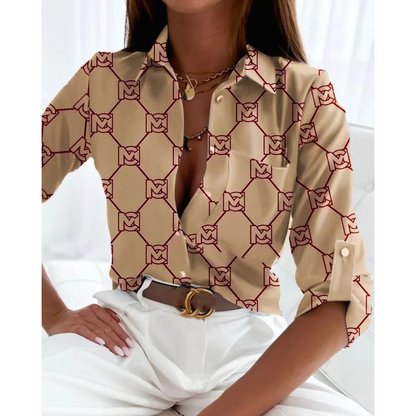 Sofie | Elegancka bluzka damska w stylu biznesowym z podszewką