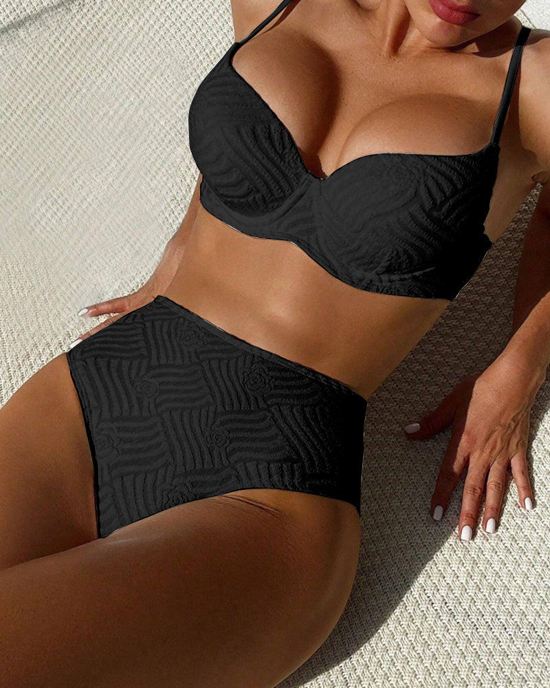 Bikini Sexy Kolorowy Push-Up
