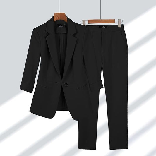 Fleur | Elegancki damski blazer i zestaw spodni