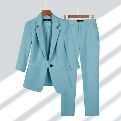 Fleur | Elegancki damski blazer i zestaw spodni