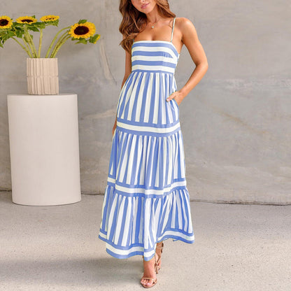 Sukienka Maxi Coastal Vibes – Komfort i Kolor w Jednym