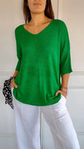 Anna - Sweter z dekoltem w serek