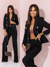 Elisea - Elegancki zestaw blazer i spodnie