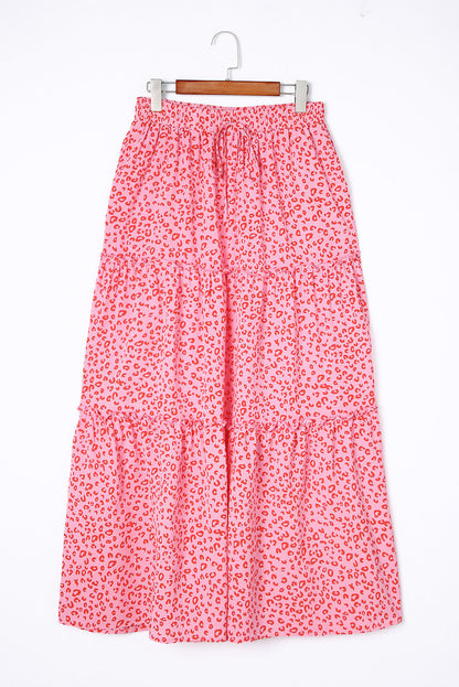 Spódnica maxi w panterkę