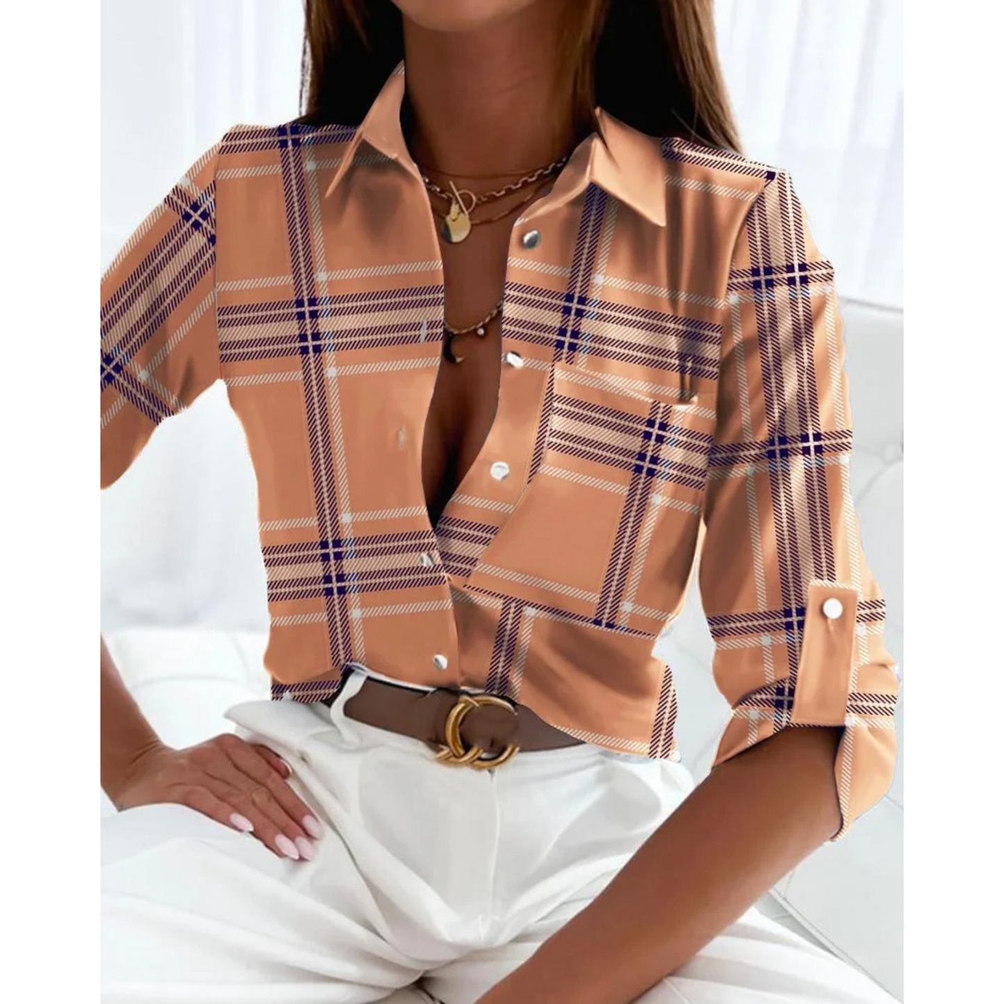 Sofie | Elegancka bluzka damska w stylu biznesowym z podszewką