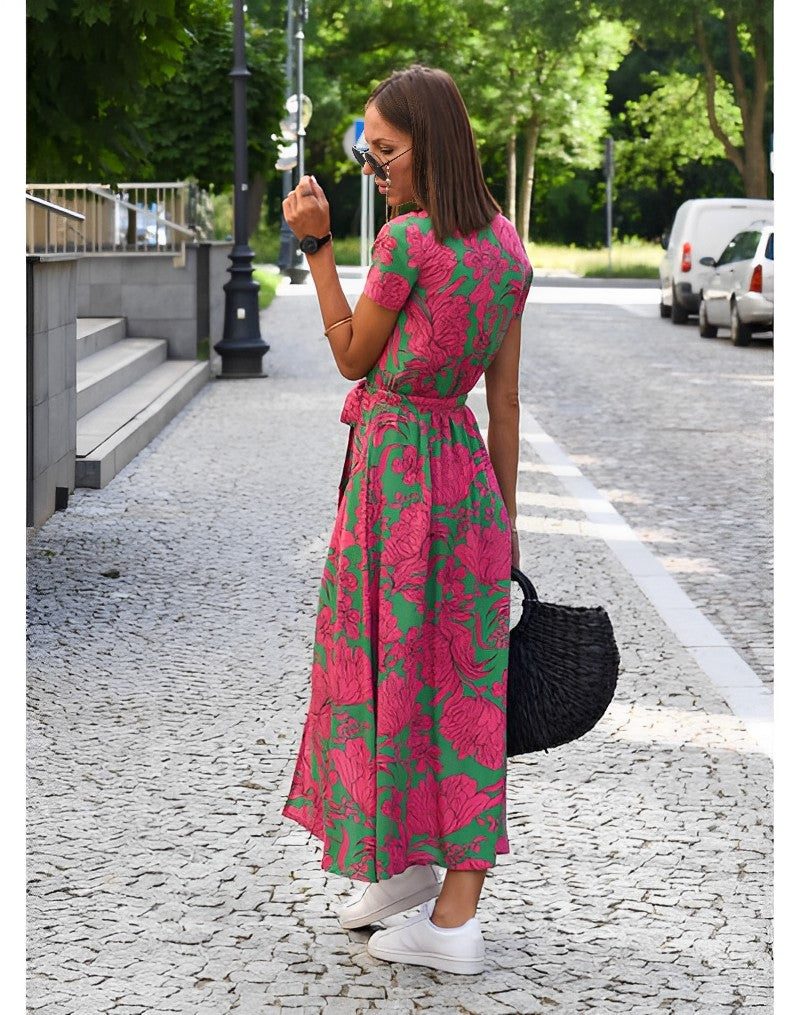 Sukienka Anna w Kwiaty Wiosna/Lato