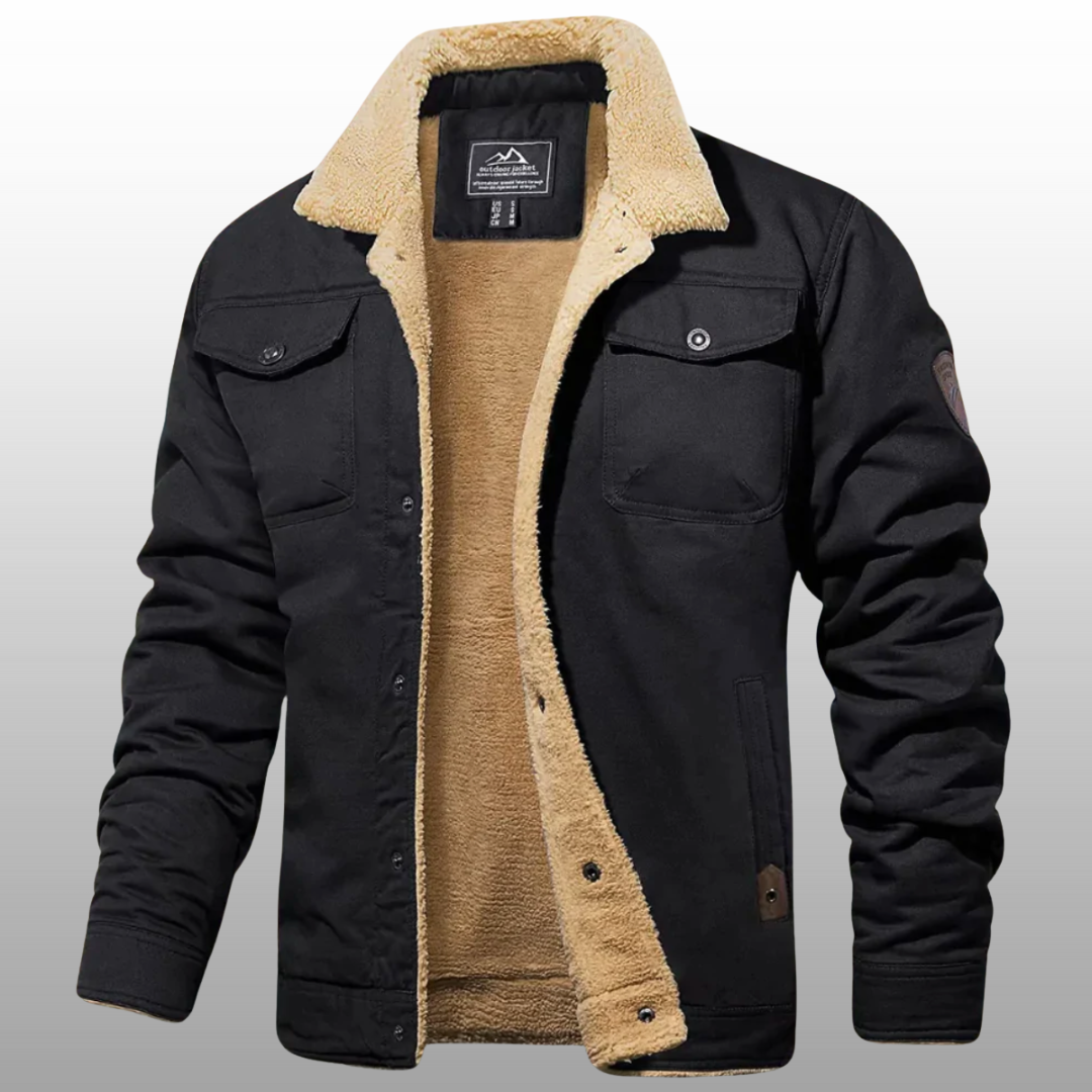 Kurtka zimowa męska – elegancka, krótki fason z ocieplaną podszewką | Daniel