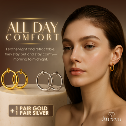 Aureva – Zwijane Kolczyki Komfortowe