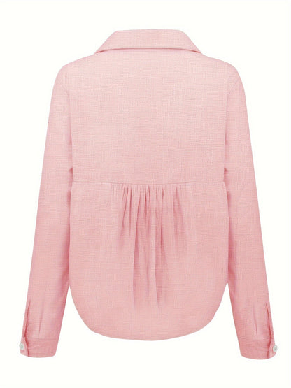 Lotte | Casual lniany shirt z długim rękawem