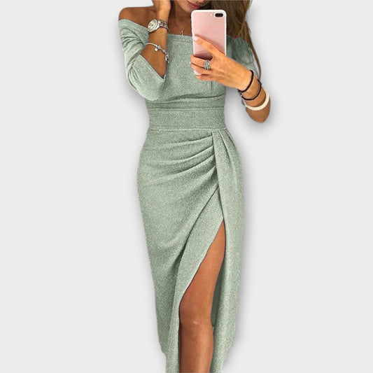 Lena - Elegancka Sukienka Off-Shoulder