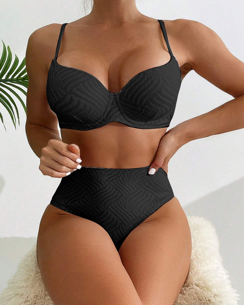 Bikini Sexy Kolorowy Push-Up
