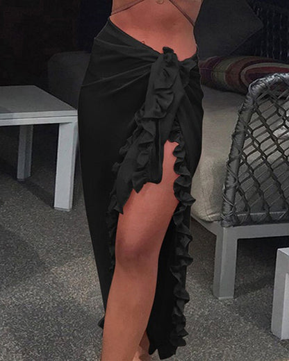 Jednolita falbaniasta okładka