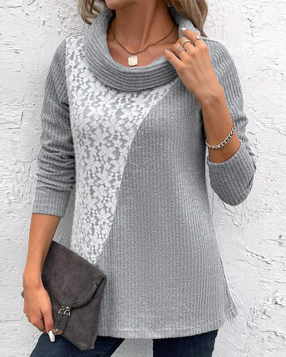Elegancka bluzka z patchworku