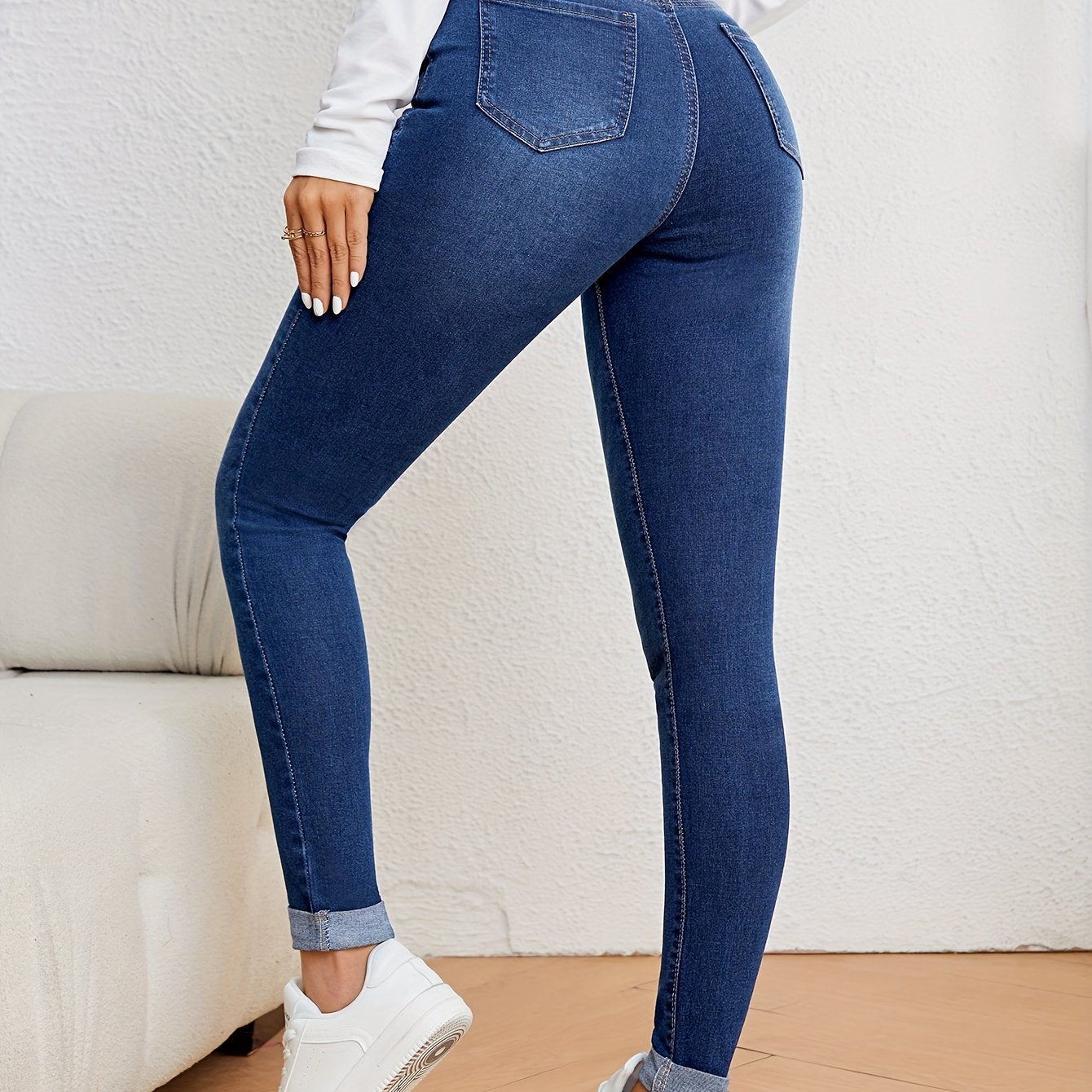 Mila | Damskie jeansy slim fit z wysokim stanem