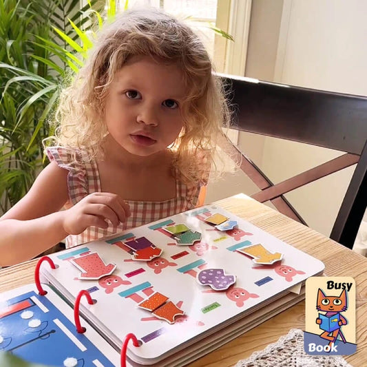 BusyBook Sensoryczna Przygoda | Książka sensoryczna dla dzieci