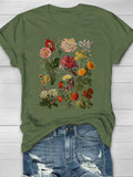 Roos | Vintage t-shirt z kwiatowym nadrukiem