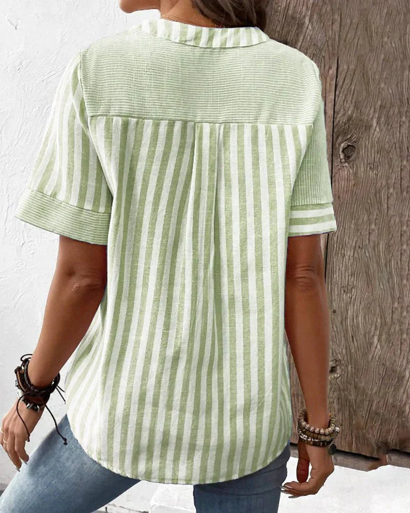 Kendall | Casual Striped Blouse