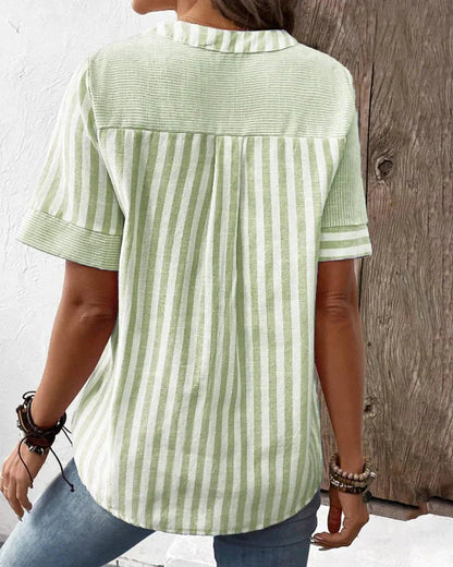 Kendall | Casual Striped Blouse