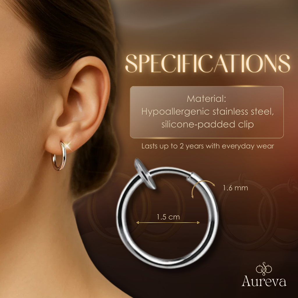 Aureva – Zwijane Kolczyki Komfortowe