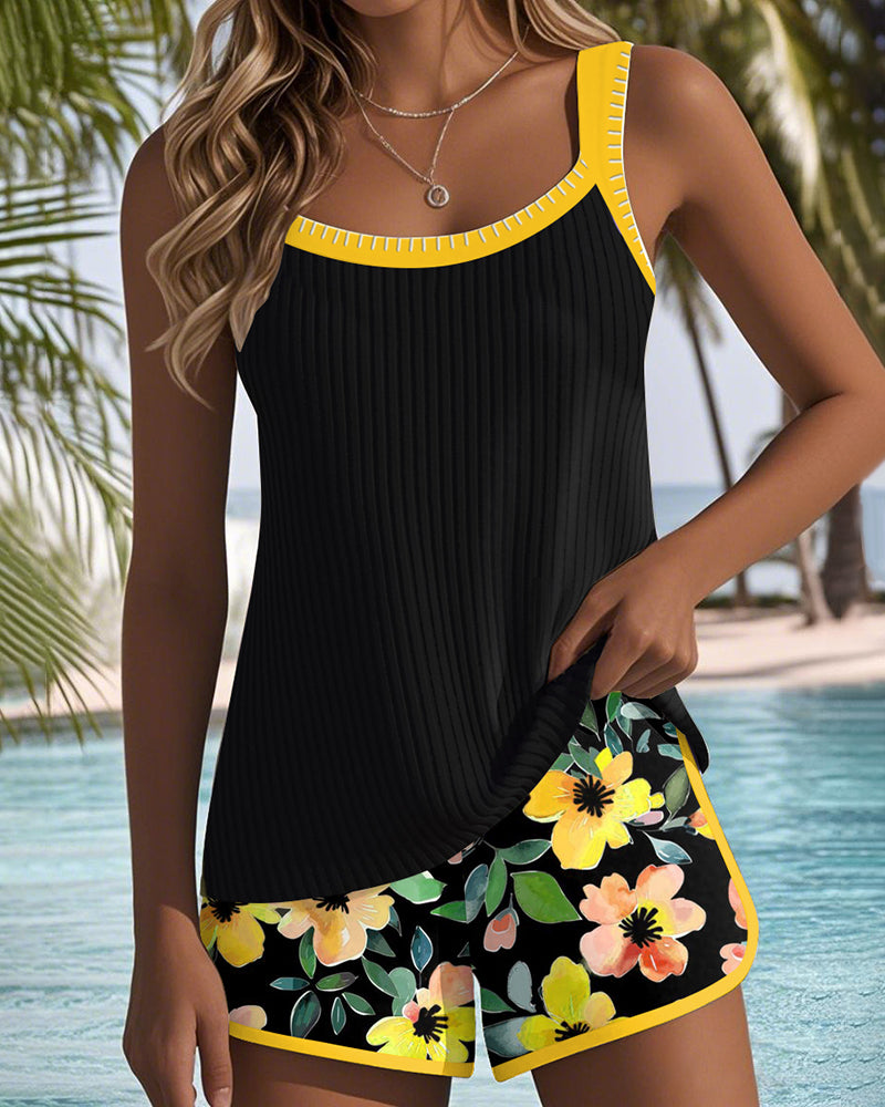 Tankini spodnie plażowe dwuczęściowe