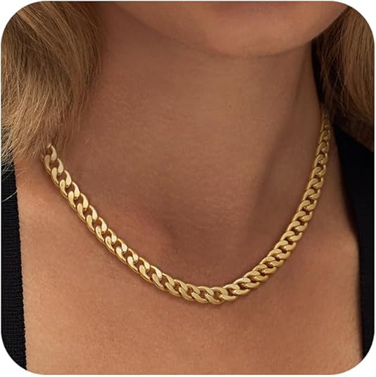 Naszyjnik Chunky Cuban Link | Złoty