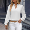 Eva | Elegancka bluzka z szyfonu z dekoltem w kształcie V