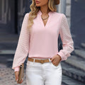 Eva | Elegancka bluzka z szyfonu z dekoltem w kształcie V