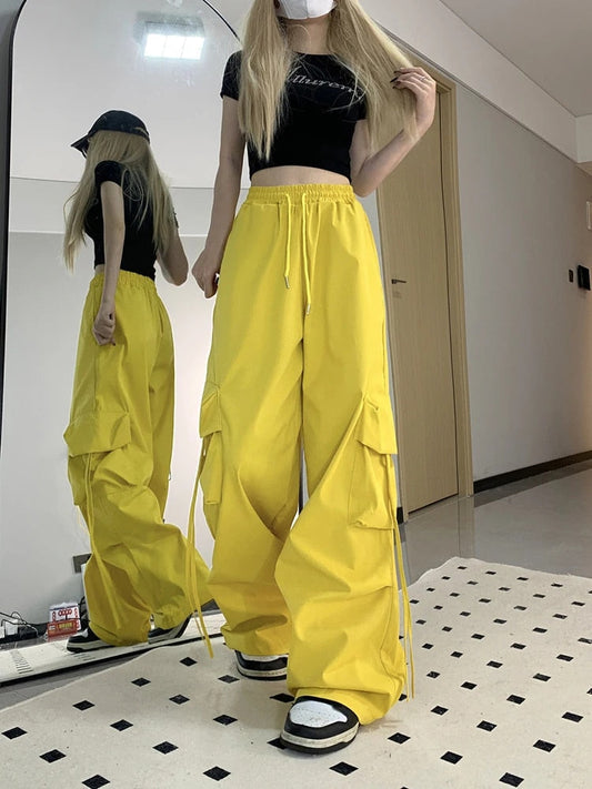 Samantha - Spodnie cargo w stylu streetwear