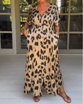 INGE - SUKIENKA Z WZOREM LEOPARDA