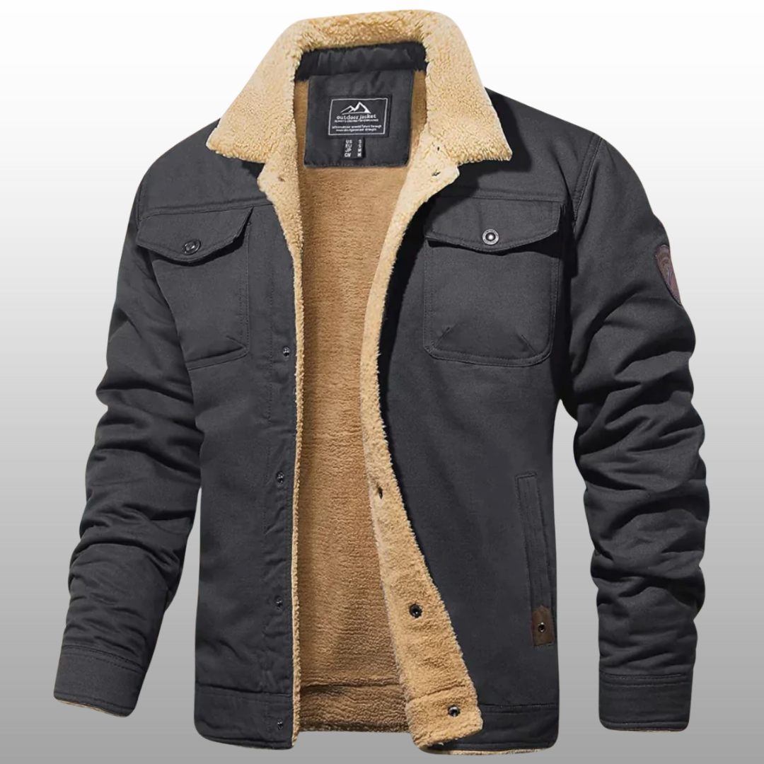 Kurtka zimowa męska – elegancka, krótki fason z ocieplaną podszewką | Daniel