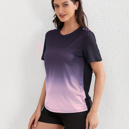 Sophie | Kobiece sportowe T-shirt w kolorach ombre