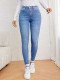 Mila | Damskie jeansy slim fit z wysokim stanem