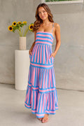 Sukienka Maxi Coastal Vibes – Komfort i Kolor w Jednym