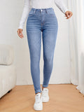 Mila | Damskie jeansy slim fit z wysokim stanem