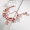 Bransoletka Rose Dreamcatcher z zawieszkami ze srebra próby 925