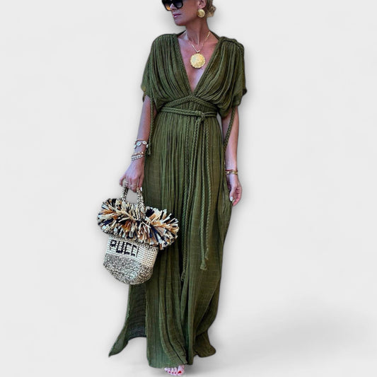 Sukienka Kimono-Maxikleed w Stylu Greckim