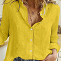 Lotte | Casual lniany shirt z długim rękawem