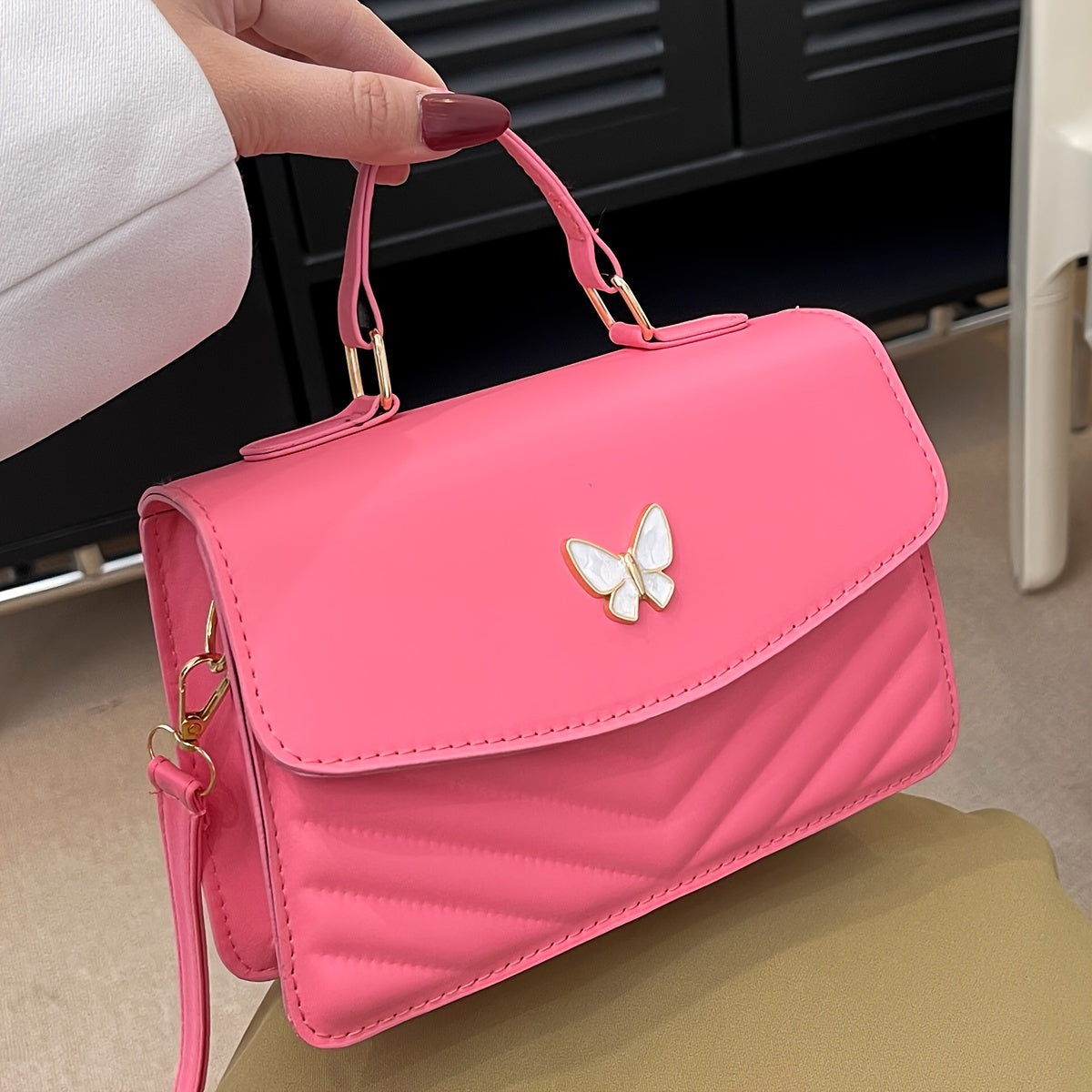 Sophie | Modna torebka na ramię i crossbody w jednolitym kolorze
