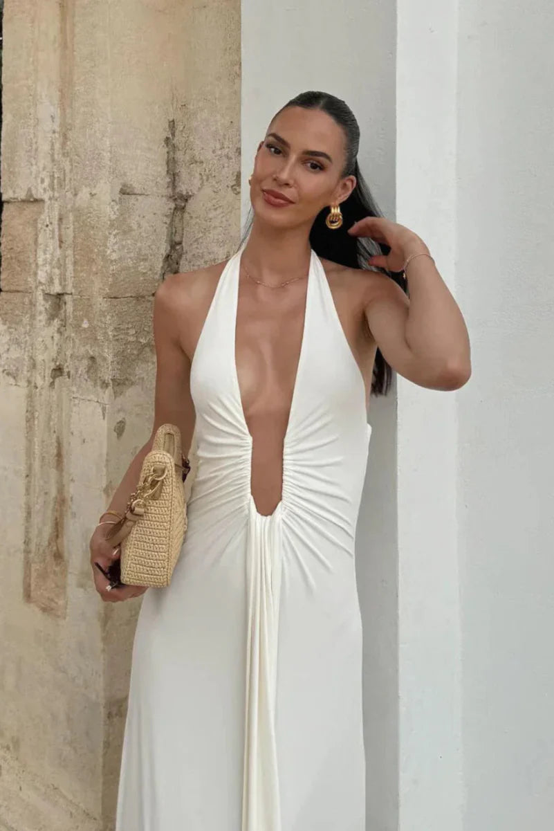 Valeria | Suknia Maxi z Cupro