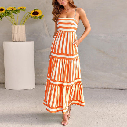 Sukienka Maxi Coastal Vibes – Komfort i Kolor w Jednym