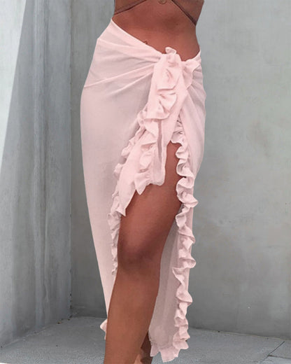 Jednolita falbaniasta okładka