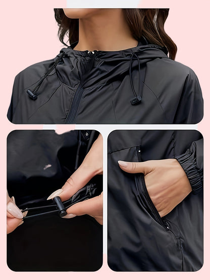 Nina | Kurtka sportowa plus size z kapturem