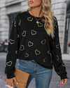 Prosta bluza z wzorem serca
