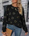 Prosta bluza z wzorem serca