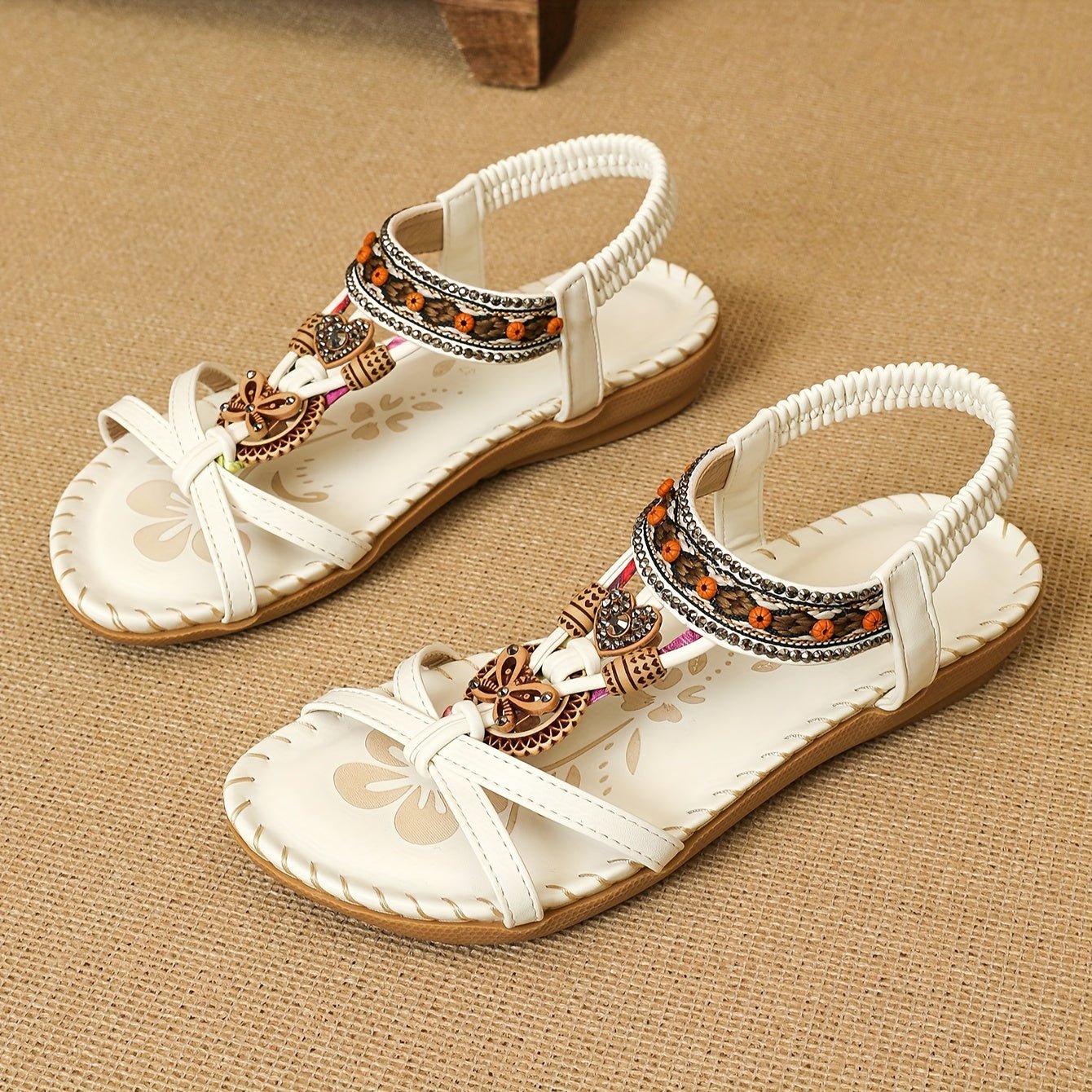 Lera | Płaskie boho sandały