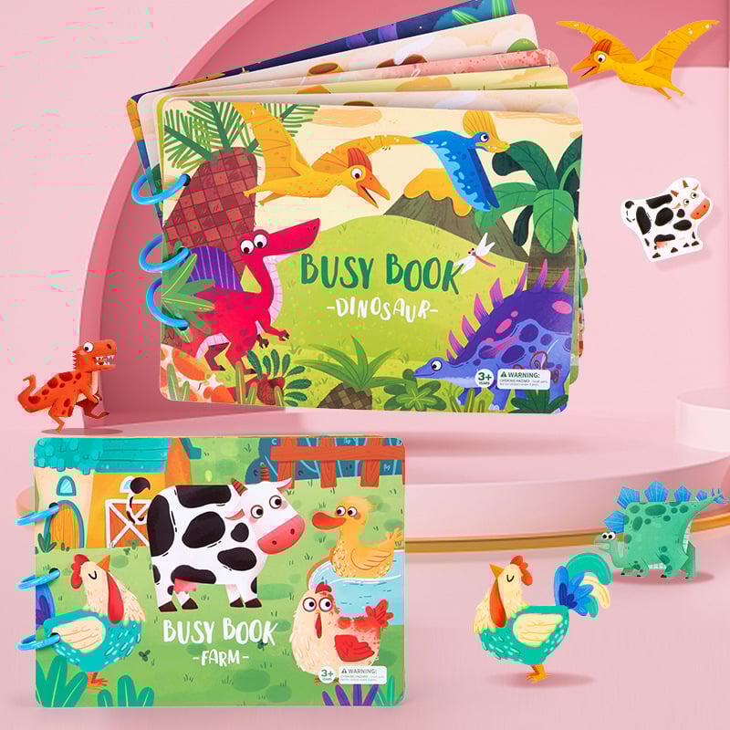 BusyBook Sensoryczna Przygoda | Książka sensoryczna dla dzieci