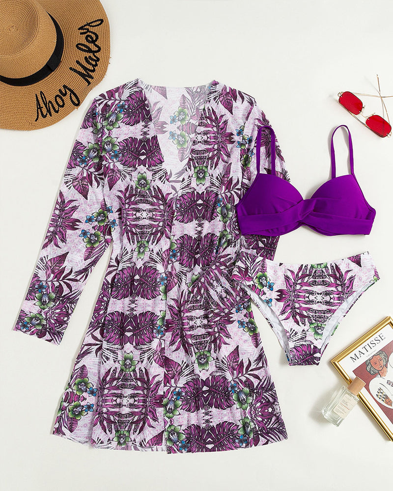 Rozdzielone bikini trzyczęściowe