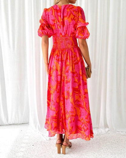 Sukienka Maxi Camille z Eleganckimi Bufkami